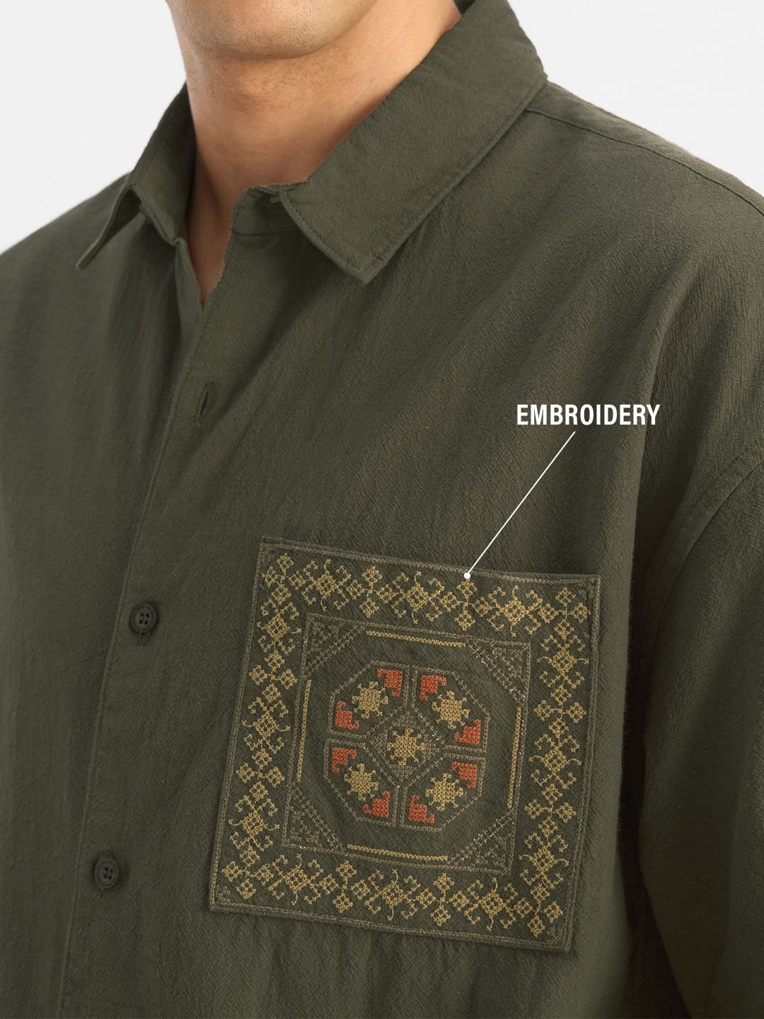 Textured Shirt: Indie Olive alternative